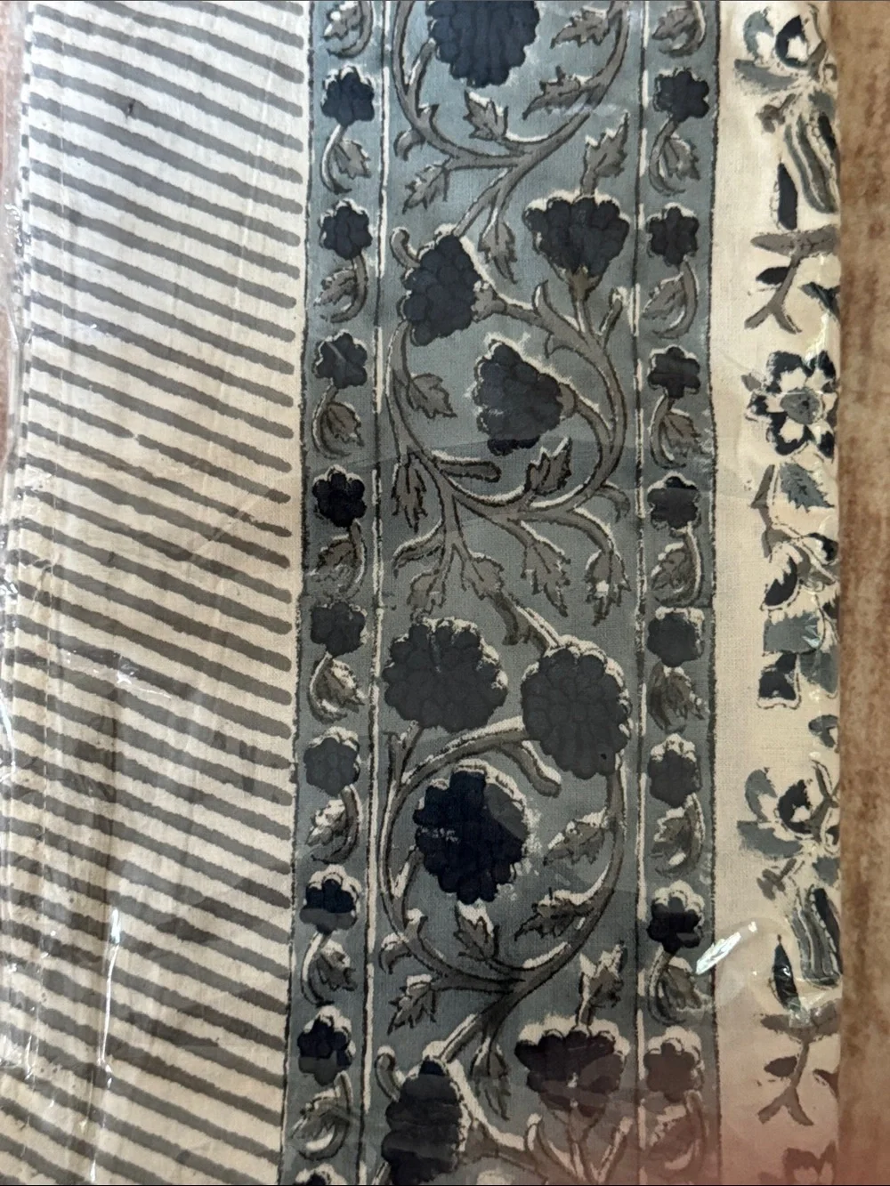 NEW ATOSII Jodhpur 100% Cotton Square Tablecloth, Handblock Floral Print
